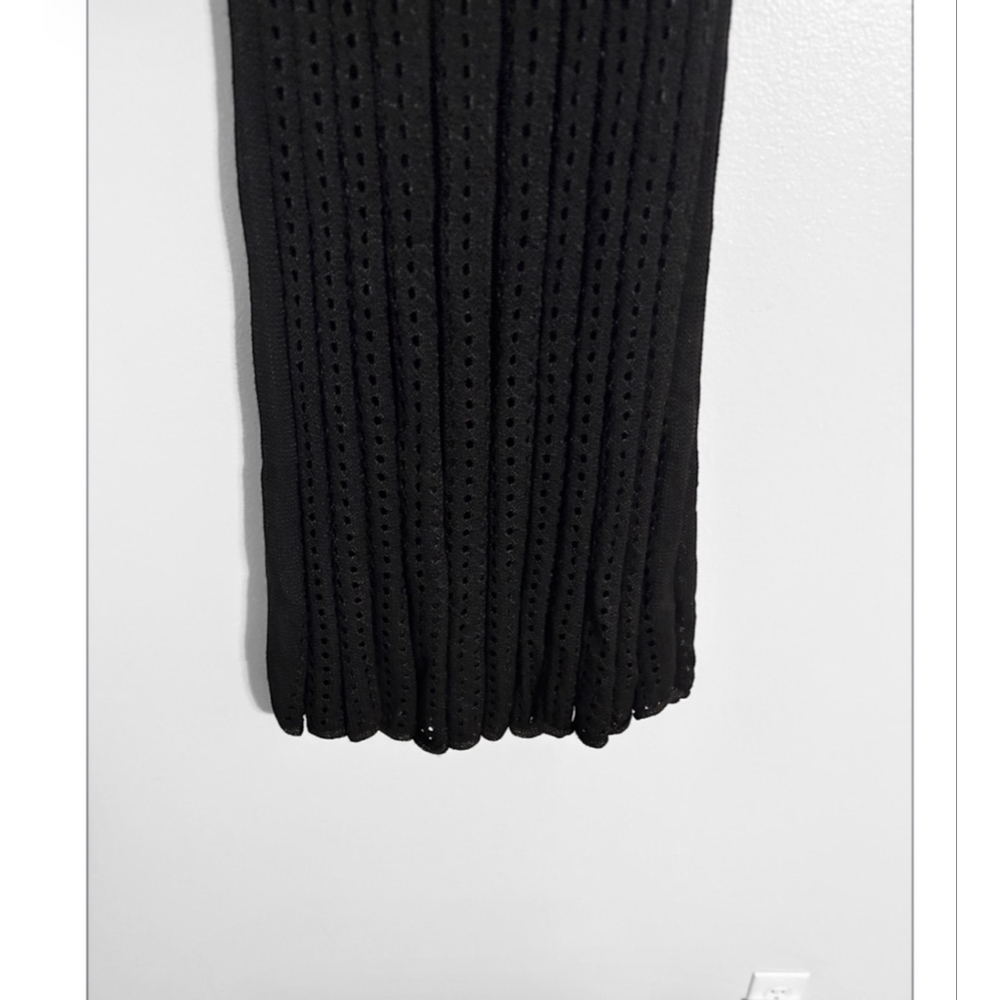A.W.A.K.E Mode Perforated Crochet Knit Maxi Skirt - Picture 6 of 7